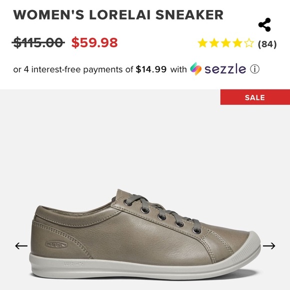 keen women's lorelai sneaker